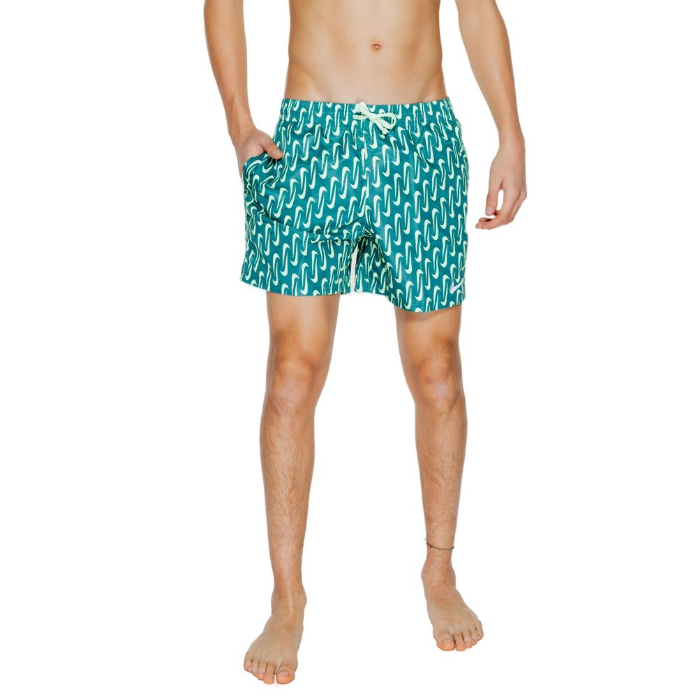 Nike NESSE520 Green Polyester Swim Shorts for Men