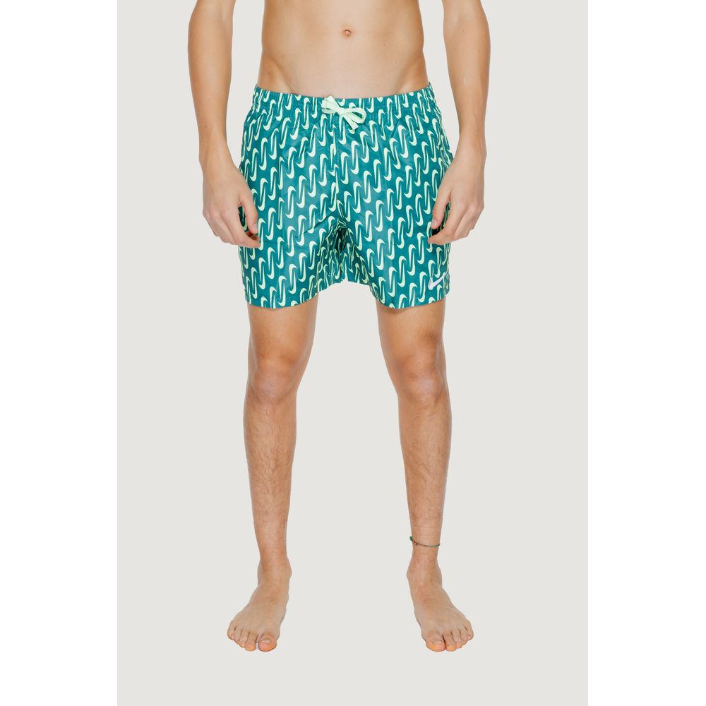 Nike NESSE520 Green Polyester Swim Shorts for Men