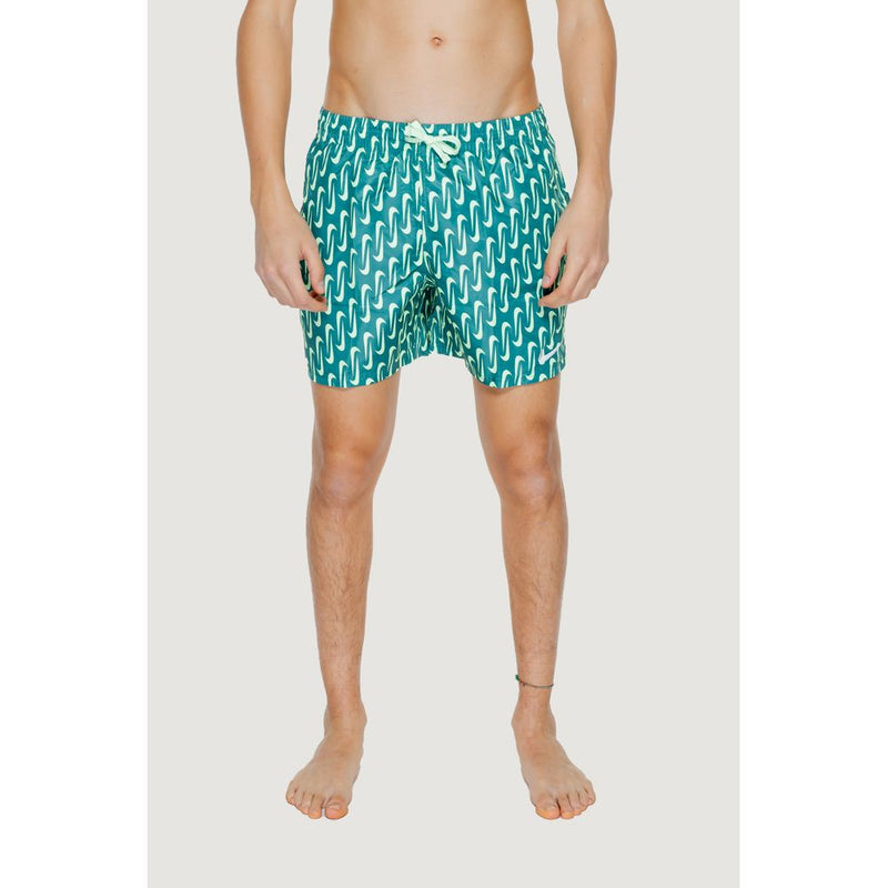 Nike NESSE520 Green Polyester Swim Shorts for Men