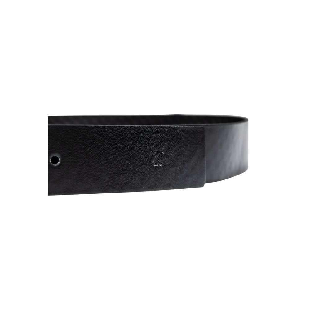Ceinture en cuir noir Calvin Klein