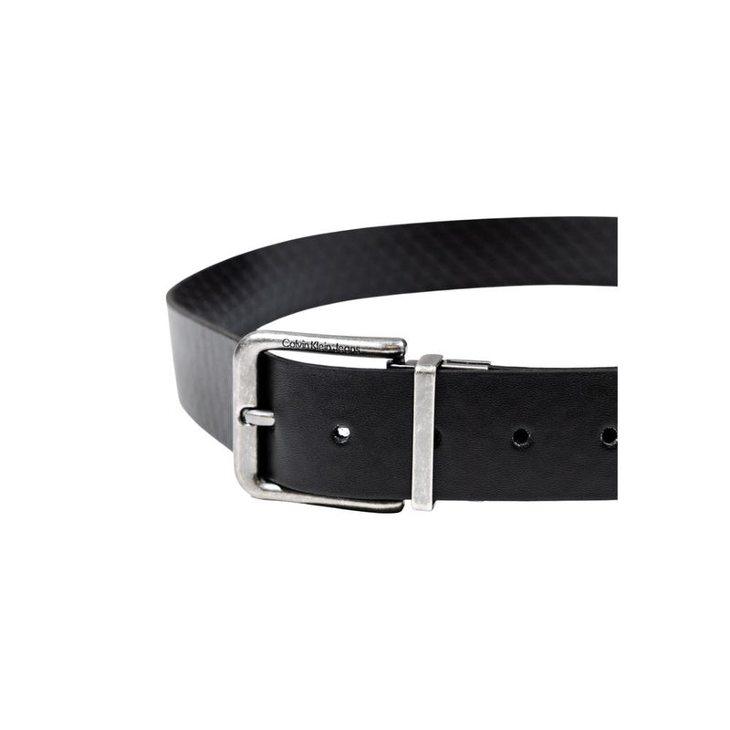 Ceinture en cuir noir Calvin Klein
