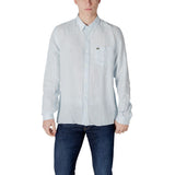 Lacoste Blue Linen Shirt - Élégance et Confort