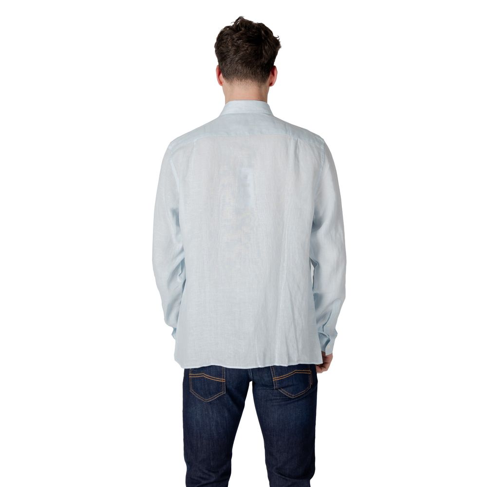 Lacoste Blue Linen Shirt - Élégance et Confort