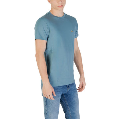 T-shirt Lacoste bleu en coton
