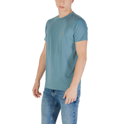 T-shirt Lacoste bleu en coton