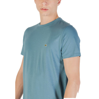 T-shirt Lacoste bleu en coton