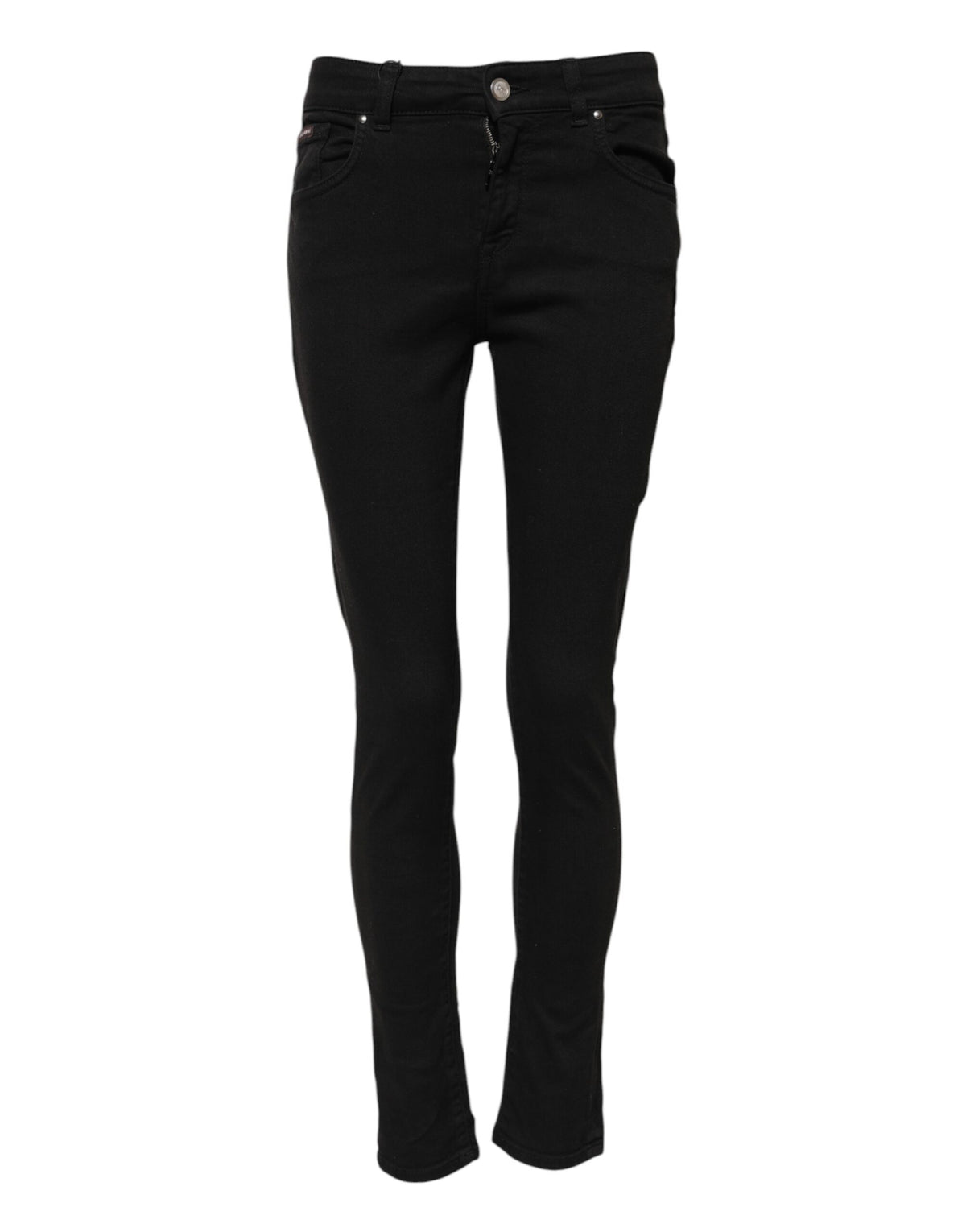 Dolce & Gabbana Jeans en Denim Skinny Noir en Coton