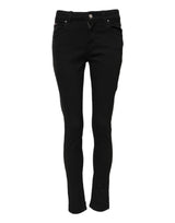 Dolce & Gabbana Jeans en Denim Skinny Noir en Coton