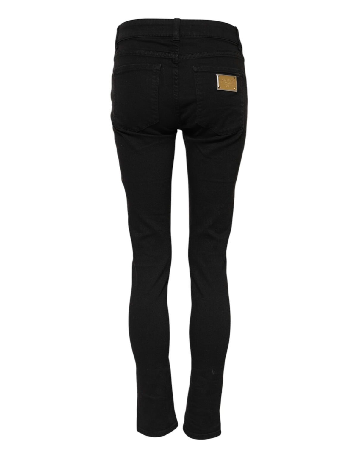 Dolce & Gabbana Jeans en Denim Skinny Noir en Coton