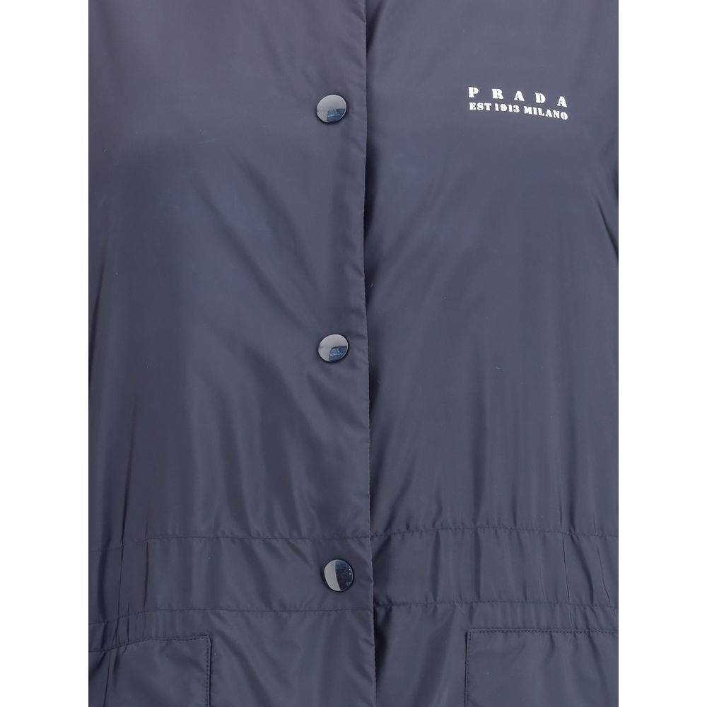 Prada Blue Gerecyclede Polyamide Kleding