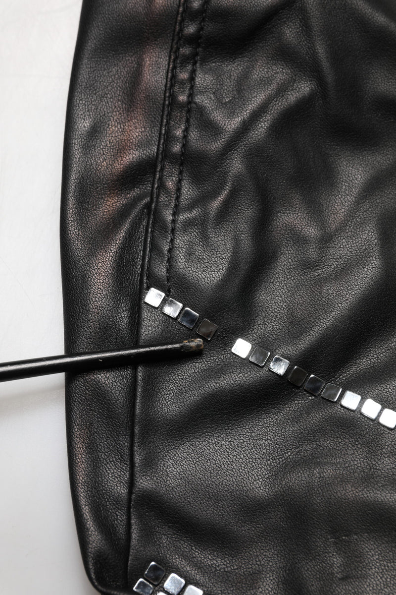 Philosophy di Lorenzo Serafini Black Embellished Tapered Pants