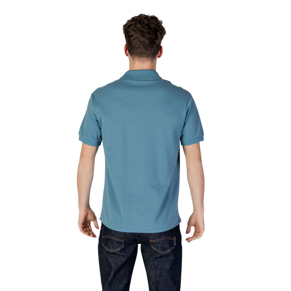 Polo Lacoste bleu en coton