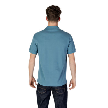 Polo Lacoste bleu en coton