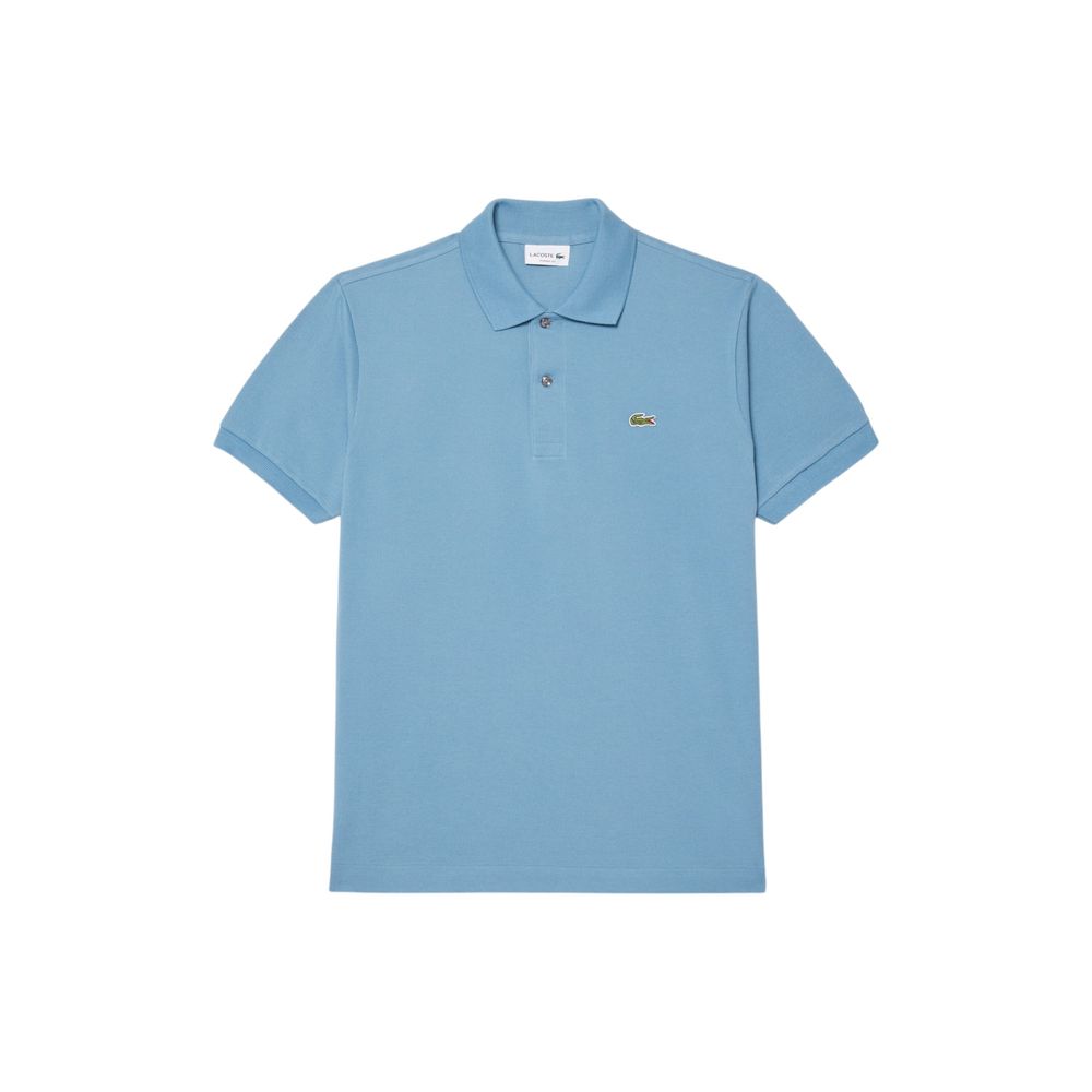 Polo Lacoste bleu en coton
