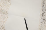 Dolce & Gabbana Jupe Crayon Haute Taille en Dentelle Florale Blanche
