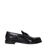 Givenchy Black Leather Slip-On Loafers for Men