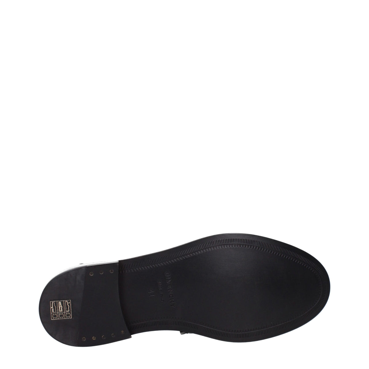 Givenchy Black Leather Slip-On Loafers for Men