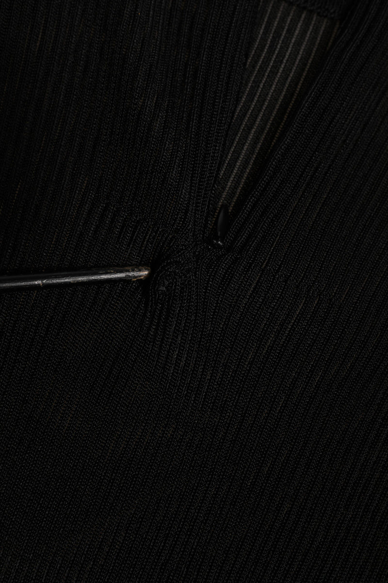 Dolce & Gabbana Black Viscose Turtle Neck Pullover Top
