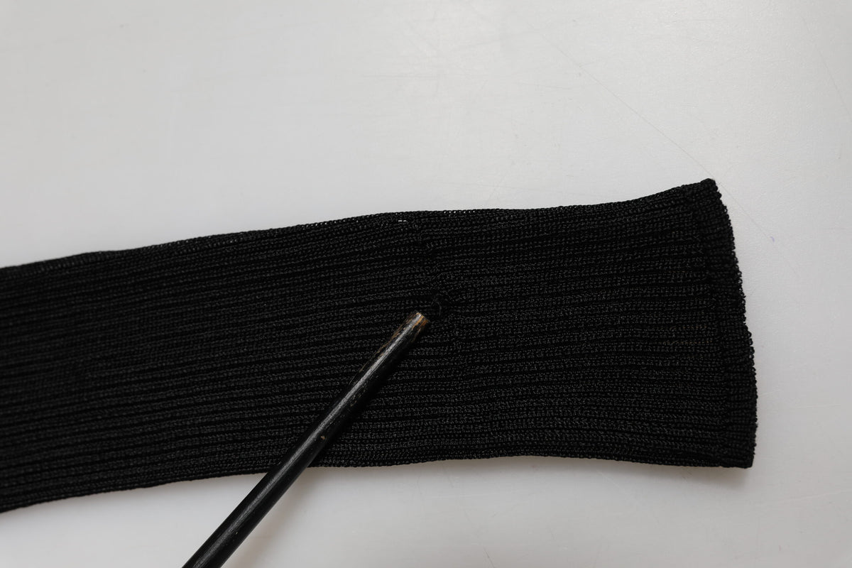 Dolce & Gabbana Black Viscose Turtle Neck Pullover Top
