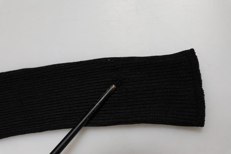 Dolce & Gabbana Black Viscose Turtle Neck Pullover Top