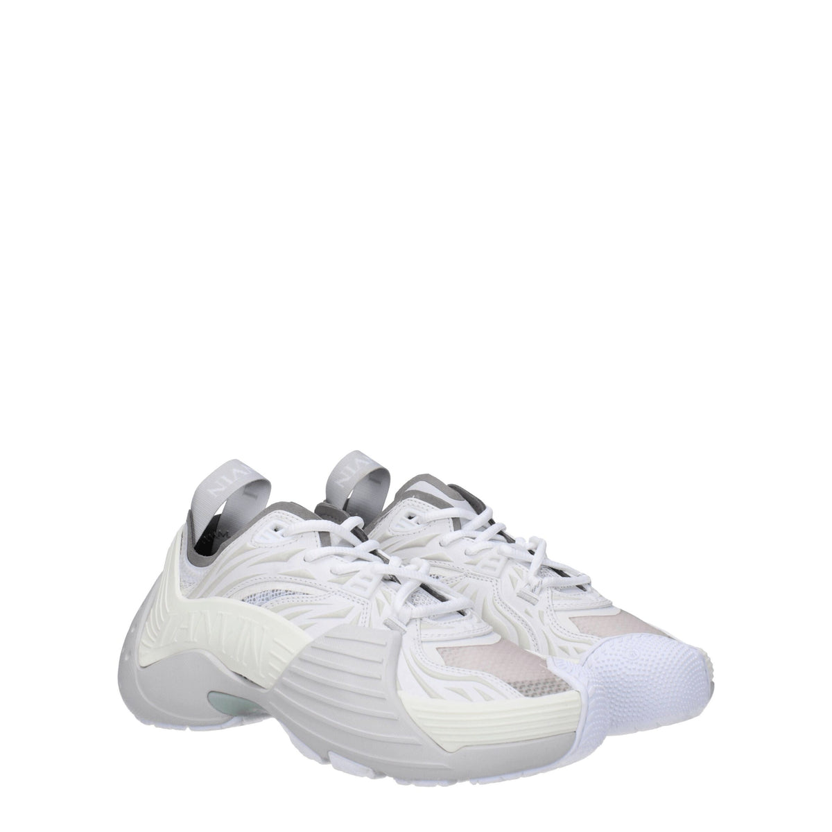Lanvin White Leather Athletic Sneakers for Women