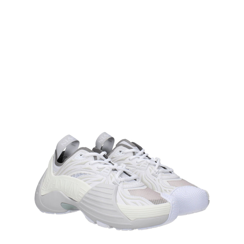 Lanvin White Leather Athletic Sneakers for Women