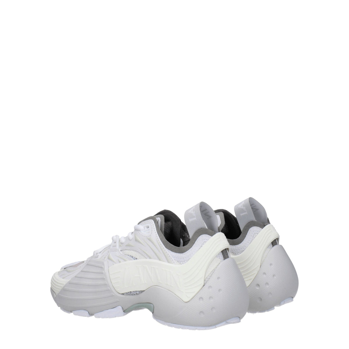 Lanvin White Leather Athletic Sneakers for Women