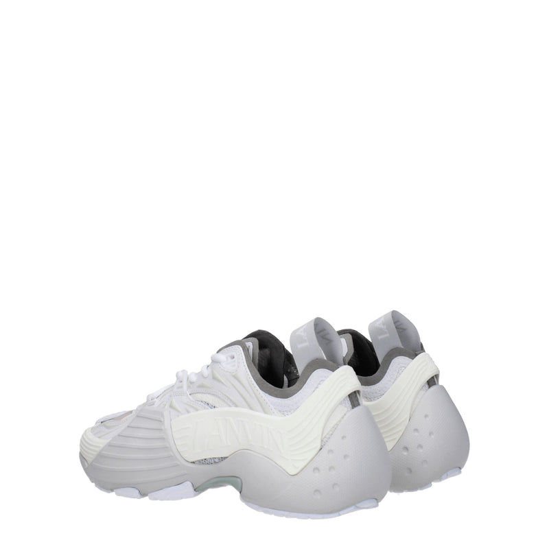 Lanvin White Leather Athletic Sneakers for Women