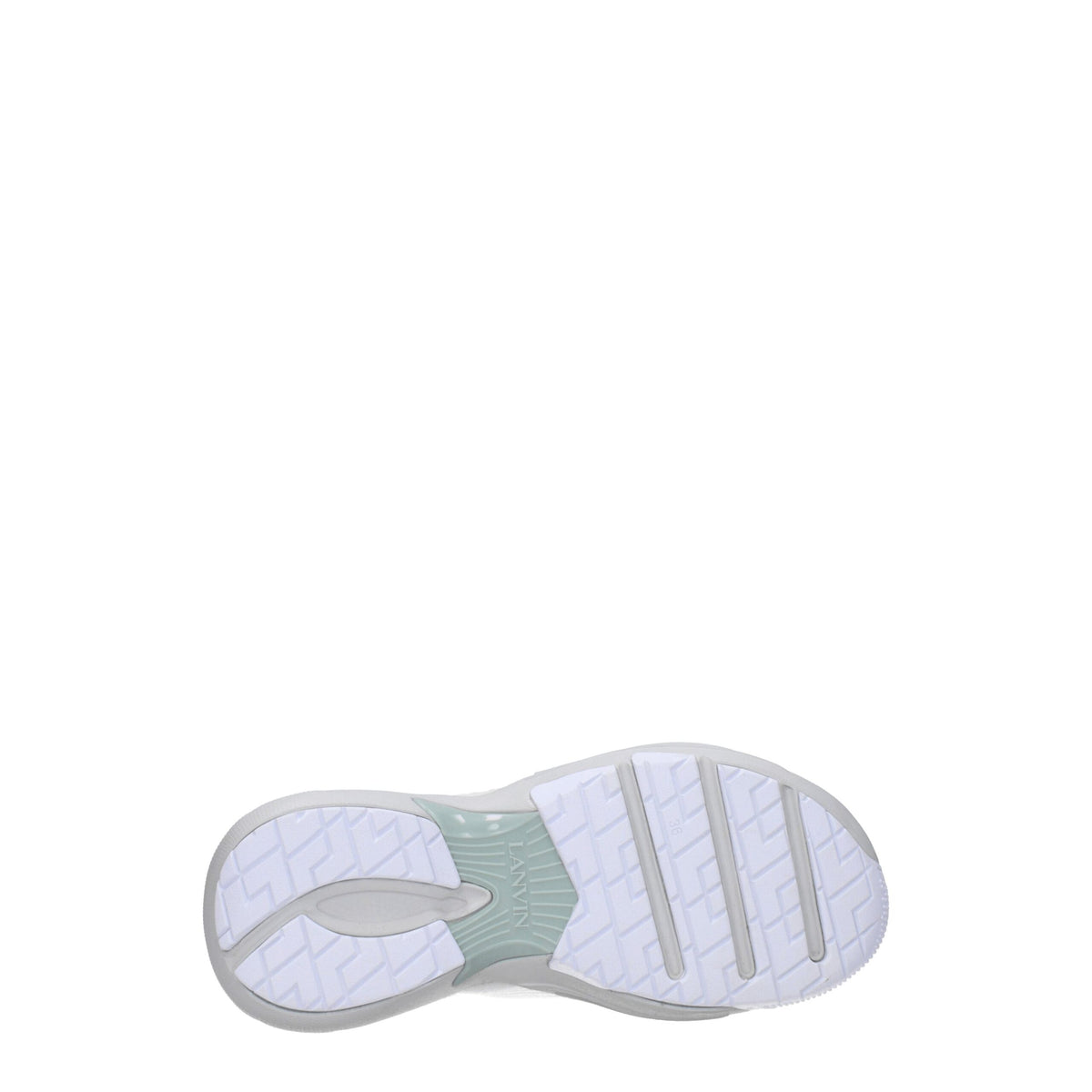 Lanvin White Leather Athletic Sneakers for Women