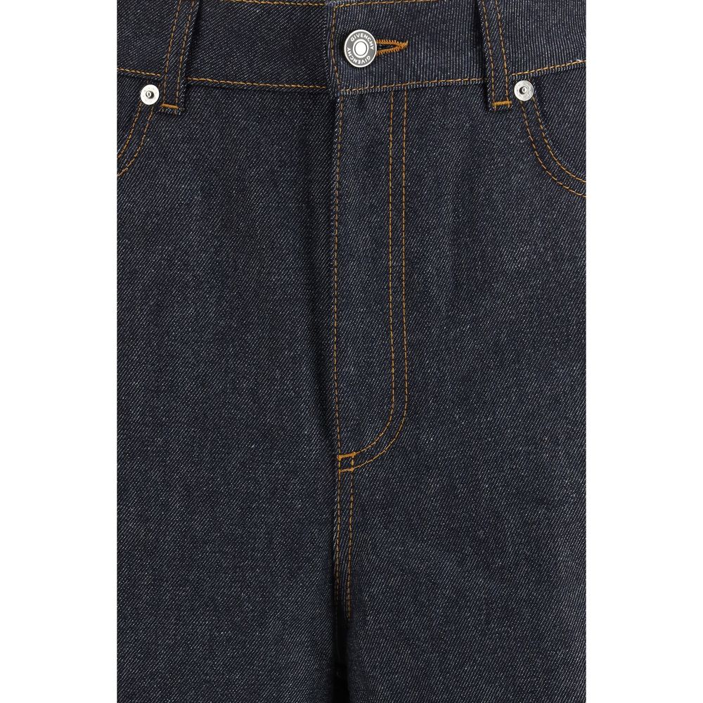 Givenchy Blue Cotton Casual Pants - Raw Cocoon Design