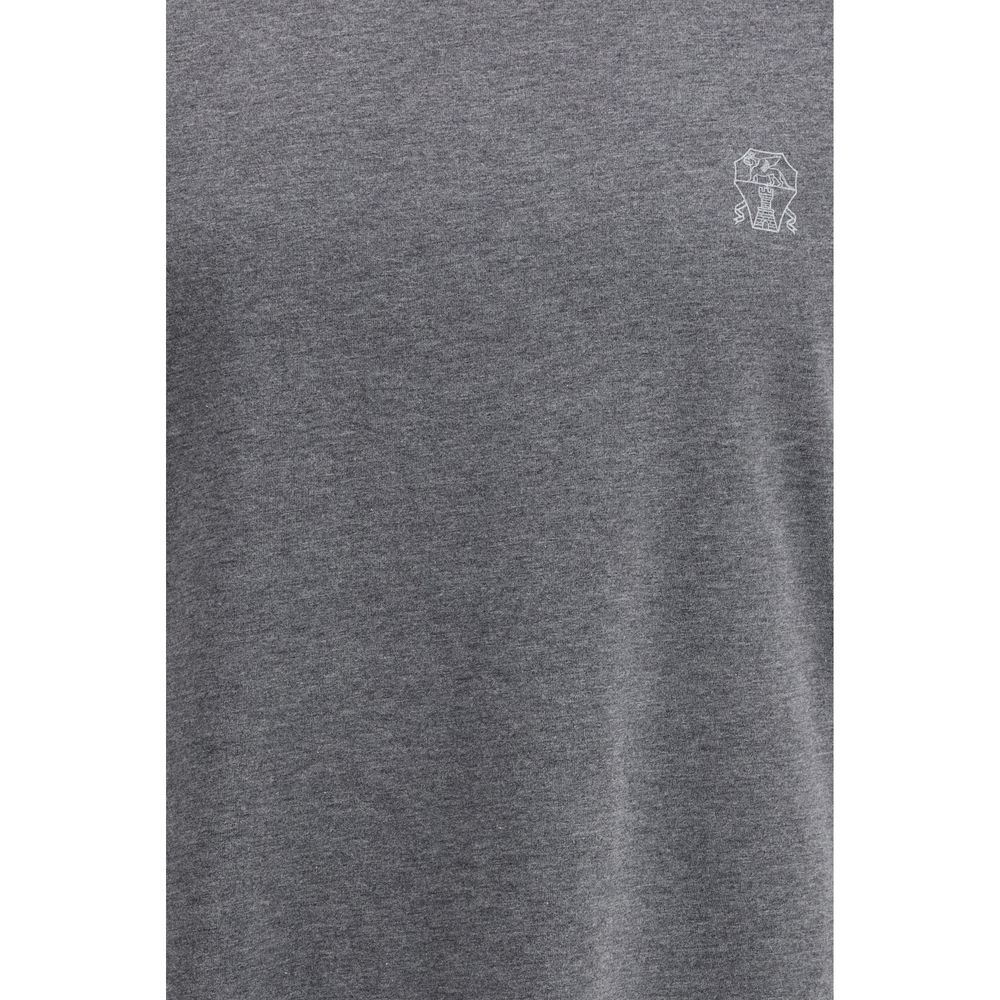Brunello Cucinelli T-Shirt en Coton Gris - Élégance et Confort