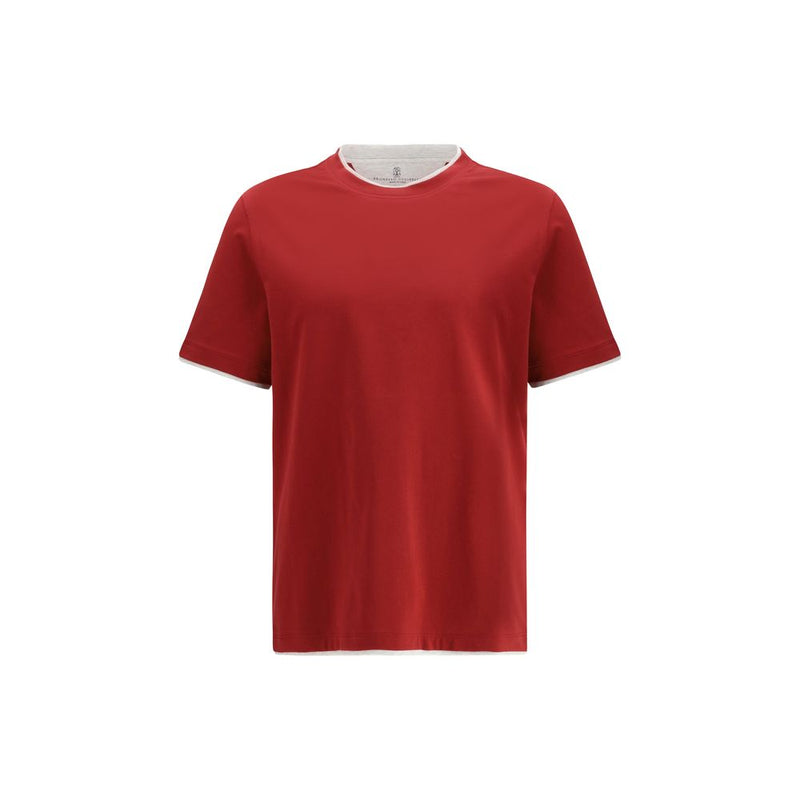 Brunello Cucinelli Multicolor Cotton T-Shirt for Men
