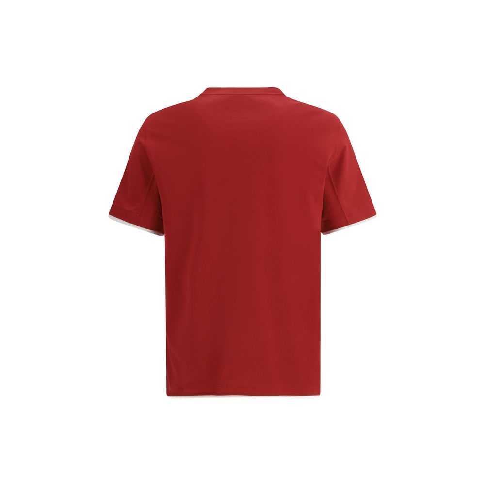 Brunello Cucinelli Multicolor Cotton T-Shirt - SS26