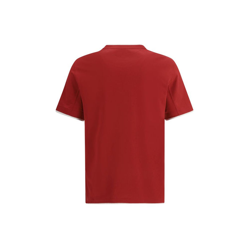 Brunello Cucinelli Multicolor Cotton T-Shirt for Men