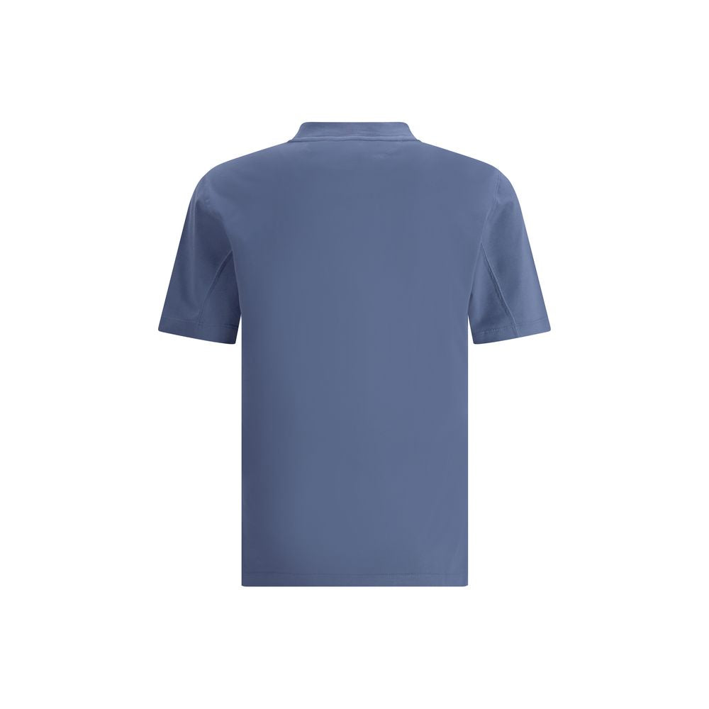 Brunello Cucinelli T-Shirt en Coton Bleu - Élégance et Confort
