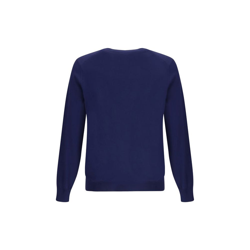 Brunello Cucinelli Blue Fleece Wool Sweatshirt - 3XL