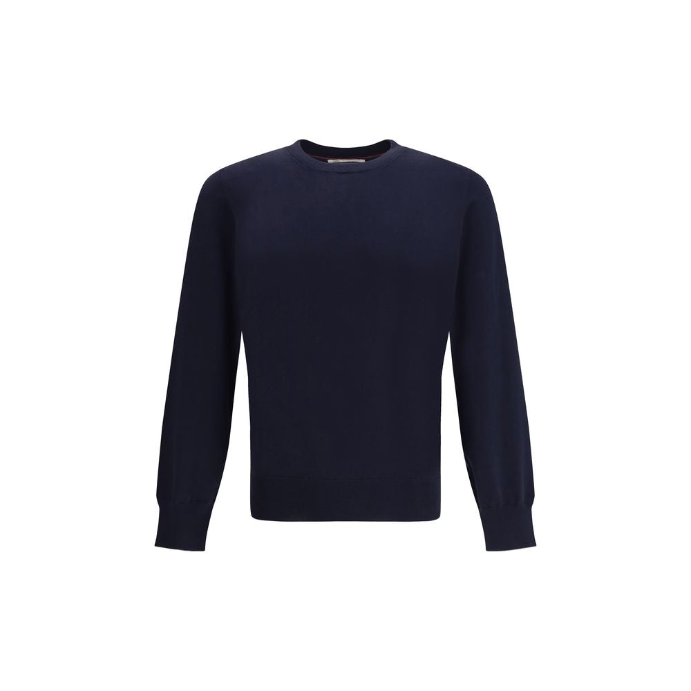 Brunello Cucinelli Sweatshirt en Coton Bleu - Élégance et Confort