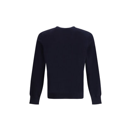 Brunello Cucinelli Blue Cotton Sweatshirt - Slim Fit
