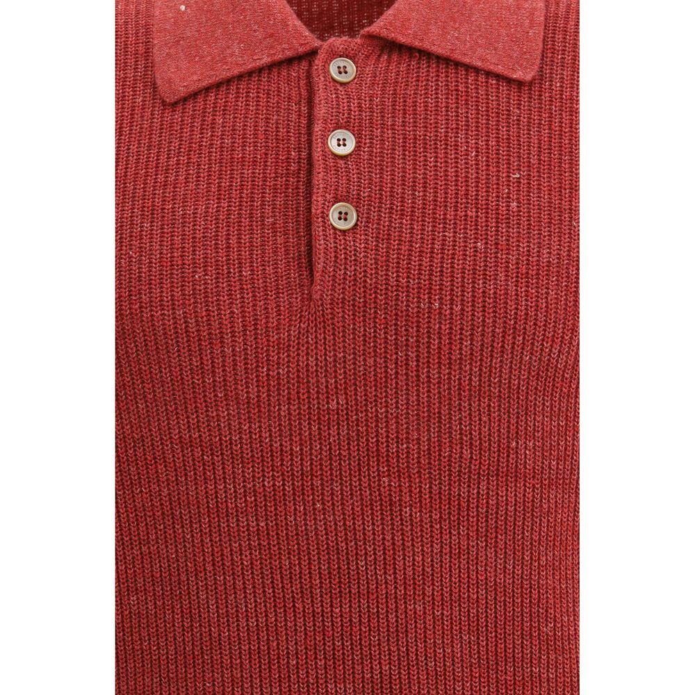 Brunello Cucinelli Rood Katoenen Overhemd