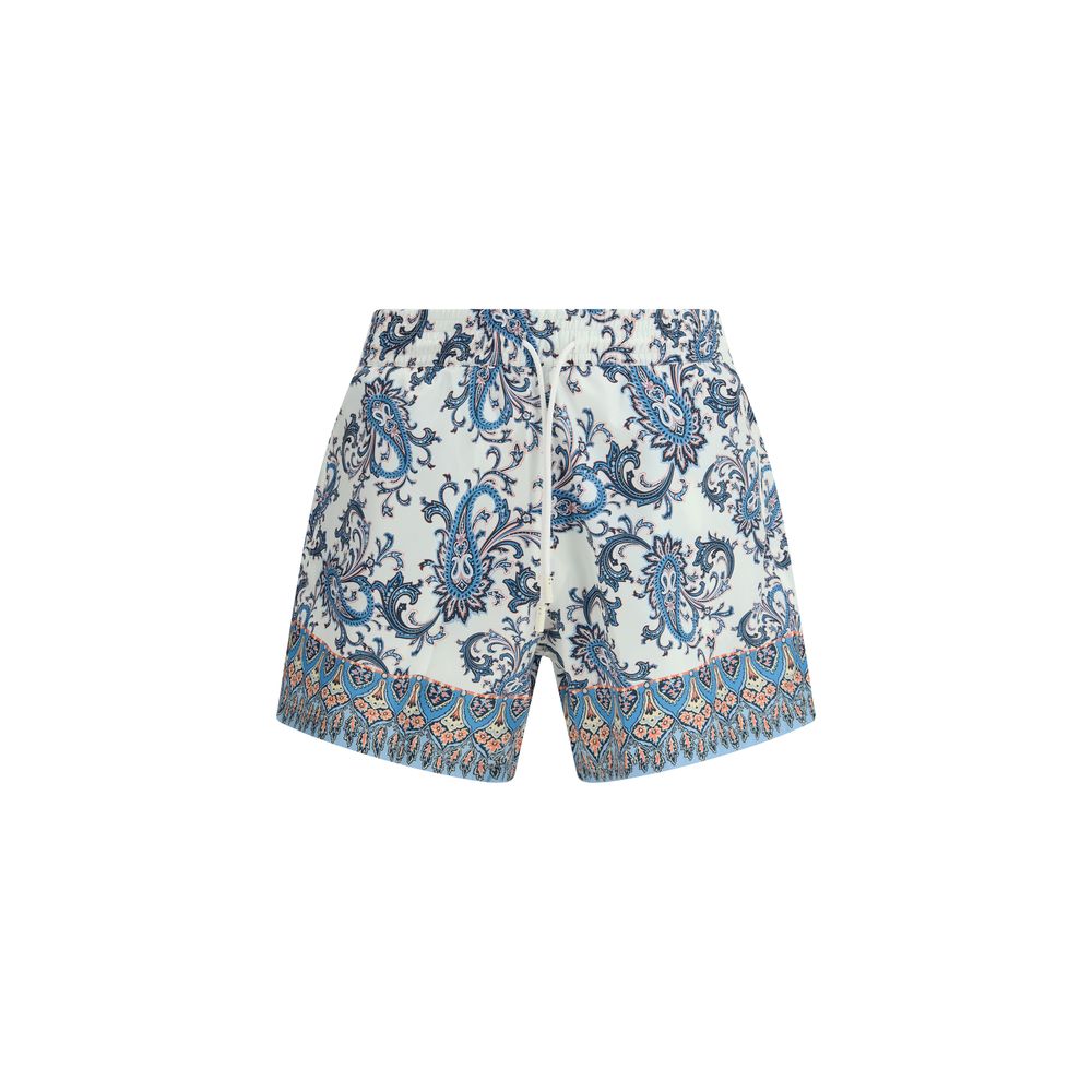 Etro Roma Multicolor Polyester Swim Trunks