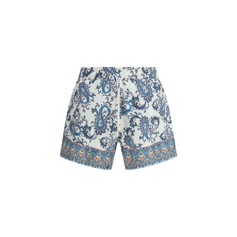 Etro Roma Multicolor Polyester Swim Trunks