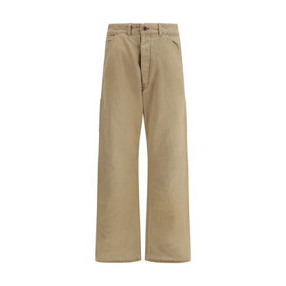 Pantalon cargo en coton beige Margiela