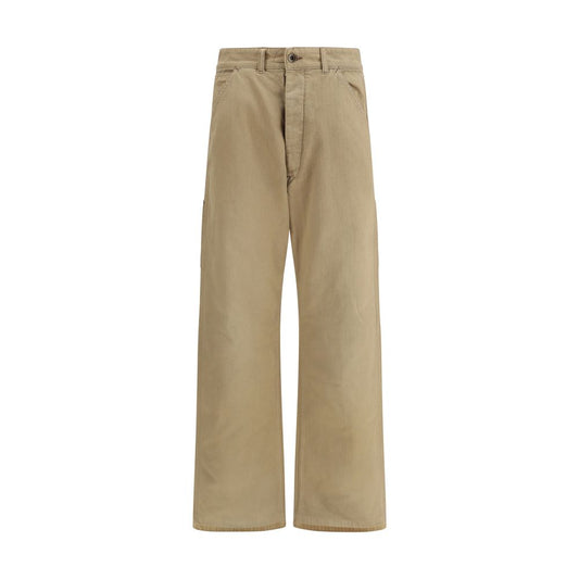 Pantalon cargo en coton beige Margiela