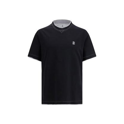 Brunello Cucinelli Zwart Katoenen T-shirt