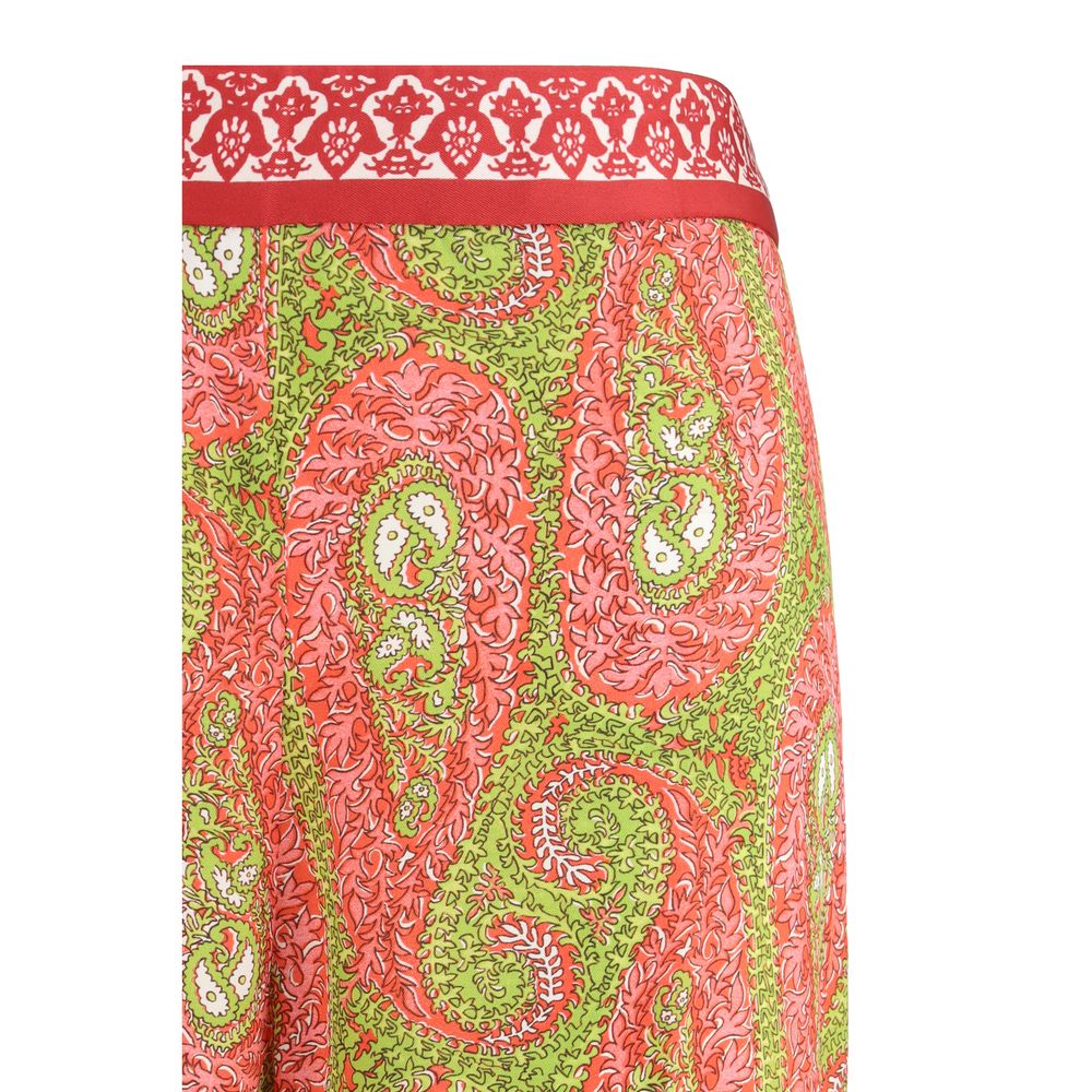 Etro Pantalon Bootcut Multicolore en Polyester avec Imprimé Paisley