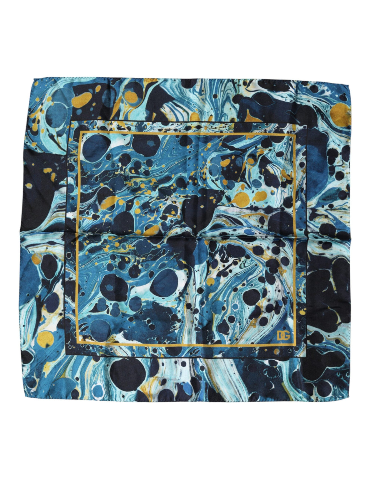 Foulard carré Dolce &amp; Gabbana multicolore effet marbre