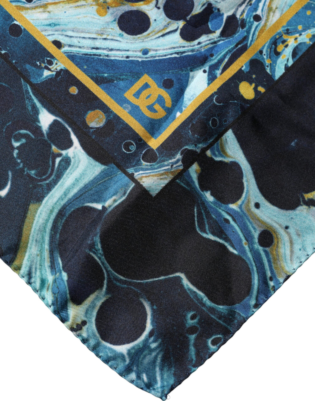 Foulard carré Dolce &amp; Gabbana multicolore effet marbre
