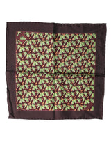 Foulard carré Dolce &amp; Gabbana marron à imprimé cactus