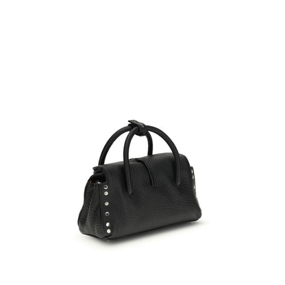Zanellato Black Calf Leather Bos Taurus Handbag