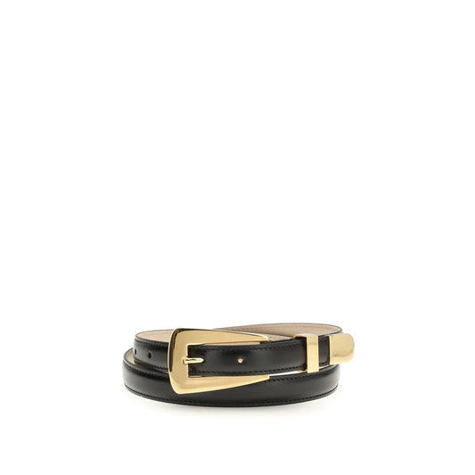 Ceinture Khaite Bos Taurus Regular en cuir de veau noir